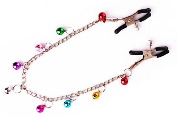 Long Metal Chain Nipple Clamps Clip Clit Clamp With