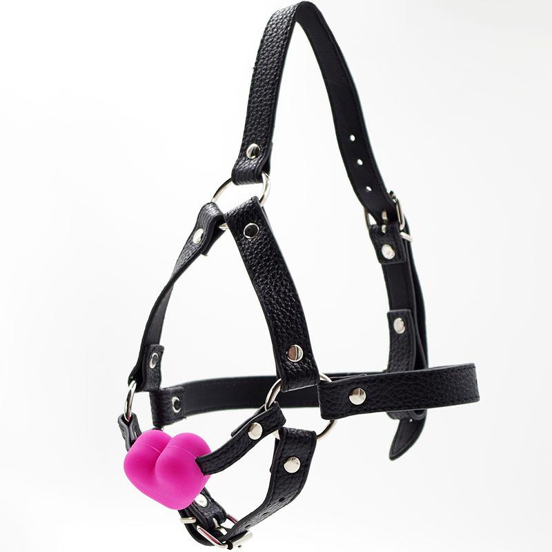 Leather Head Suspension Harness BDSM Mask, Hanger Ring Hood Bondage, Sex Toy For Couple Game, Sexy Costume