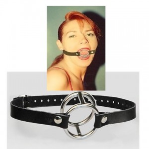 steel mouth gag for BDSm play.