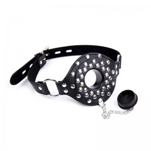 Mouth gag cap, mouth gag harness, irrigation mouth gag