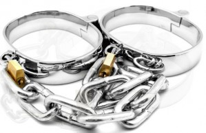 Quality Metal Ankle Cuffs with Chain Shackles Male Female Unisex from china online store