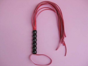 BDSM appliance leather whip manufacture.