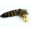 Fox Tail Anal Plug Gold 