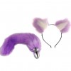 Anal plug tail, erotic hairpin clip, erotic velvet hairpin