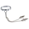 metal collar, nipple clamp