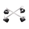 cross bondage handcuffs, cross bondage cuffs, steel cross cuffs