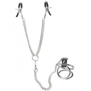 Clover Nipple Clamps with Three-ring Penis
