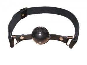 genuine leather ball gag.