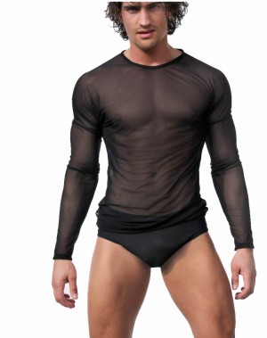 male mesh lingerie, male hollow lingerie, men sexy t-shirt