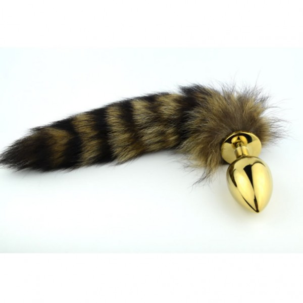 Fox Tail Anal Plug Gold 
