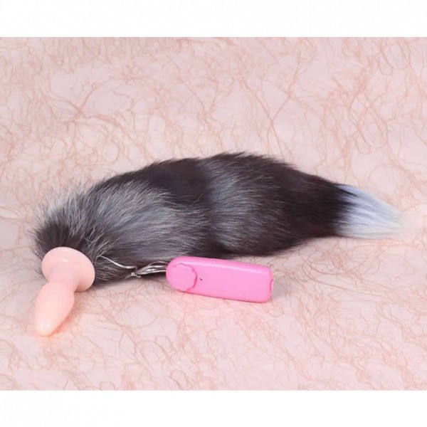 vibrating anal plug, anal plug tail, butt plug tail
