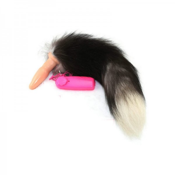 vibrating anal plug, anal plug tail, butt plug tail