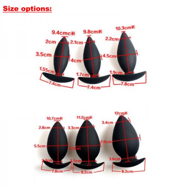 large silicone anal plug, fist silicone anal plug, black large anal plug