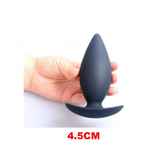 large silicone anal plug, fist silicone anal plug, black large anal plug