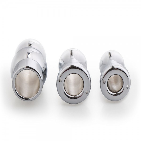 Hollow anal peeper, metal anal enema, metal vagina dilator