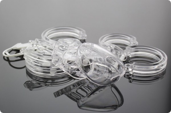 Chastity Device Belt Clear Cock Cage