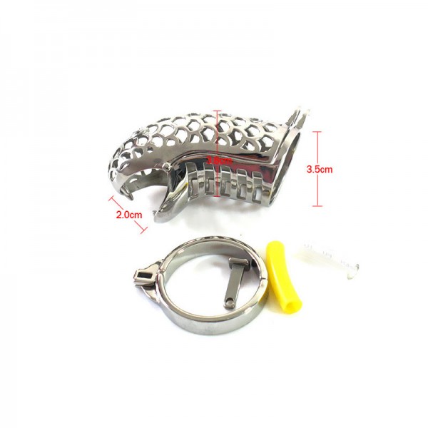 male chastity device, snake head cock cage, steel chastity device