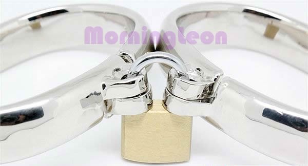 metal wrist cuff for BDSM play.