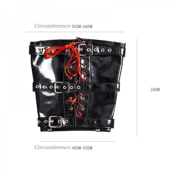 Bondage leg binder, leg bondage gear, calf bondage gear