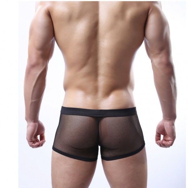 male sexy boxer, male sexy lingerie, male mesh boxer